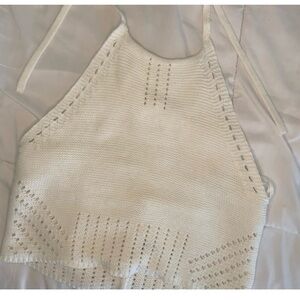 Garage halter knit top